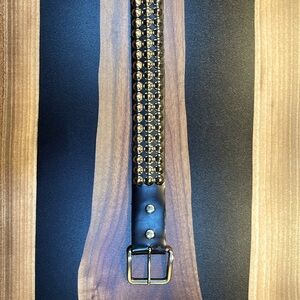 Vintage 90's Genuine Cowhide Studded Punk Rock Belt